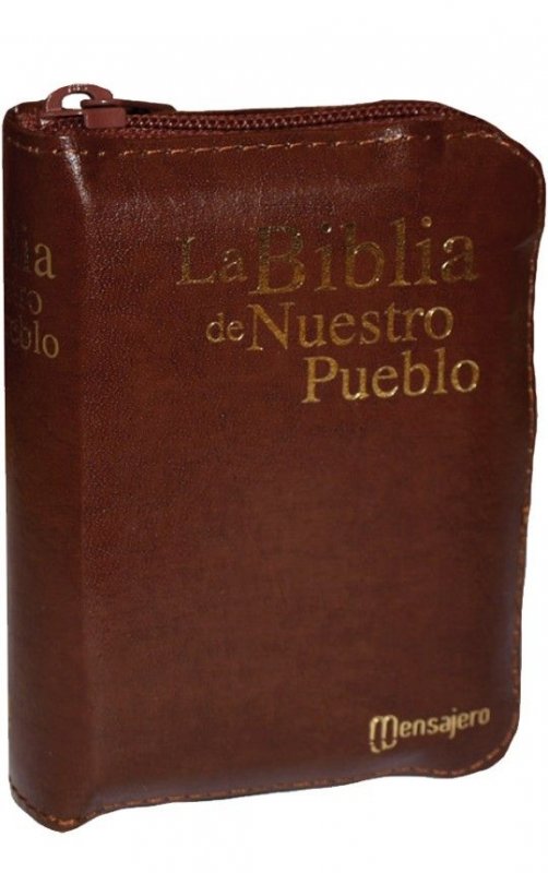 Mini estuche de cuero - LA BIBLIA DE NUESTRO PUEBLO. América Latina