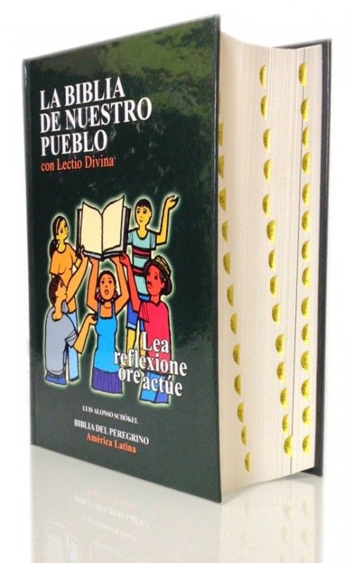 Popular Tapa dura con Lectio Divina e índice de uña - LA BIBLIA DE NUESTRO PUEBLO. América Latina