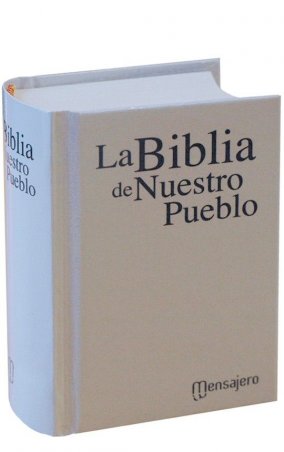Mini Tapa dura blanca - LA BIBLIA DE NUESTRO PUEBLO. América Latina