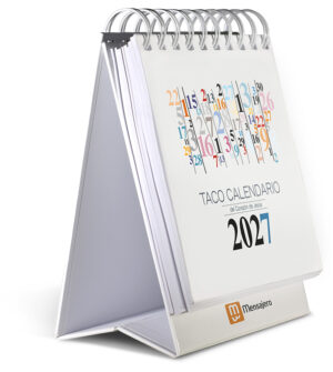 Taco Calendario del Corazón de Jesús - Mesa Números - 2027
